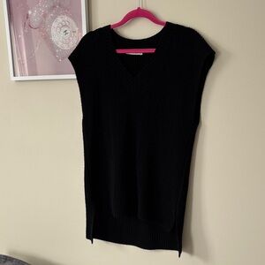 Black V-Neck Women's Sweater